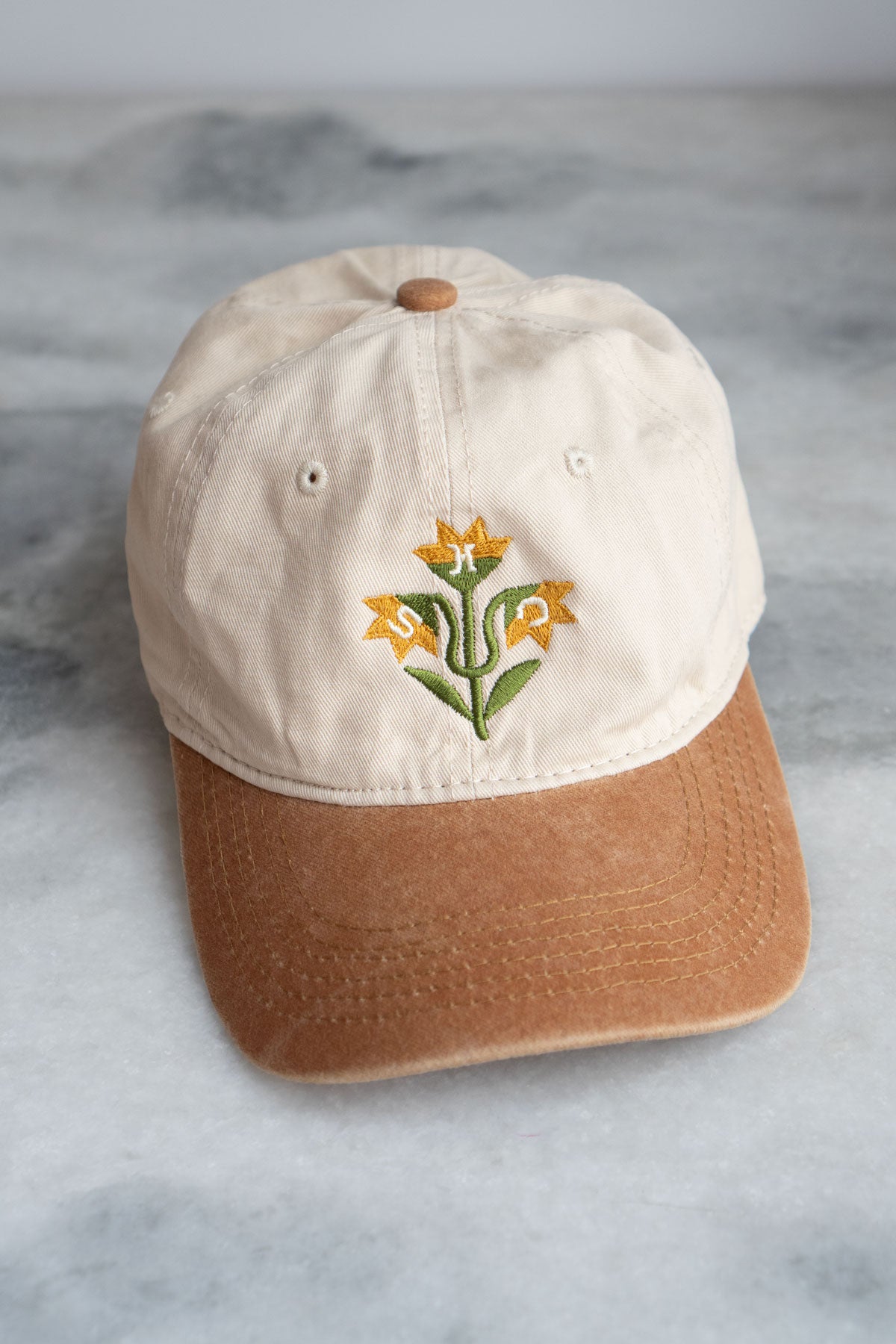 Quilt Flowers Two-Tone Dad Hat