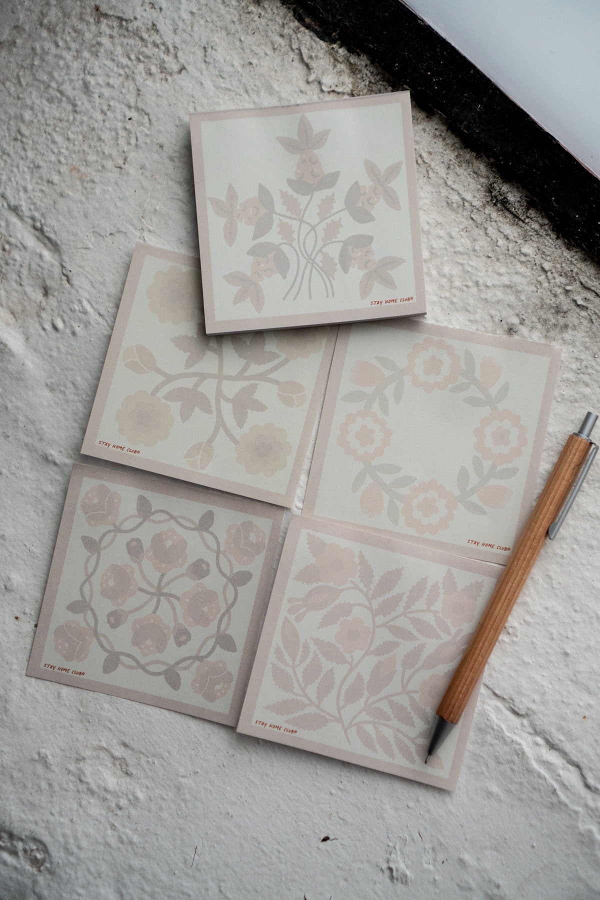 Quilt Block Notepad - Appliqué