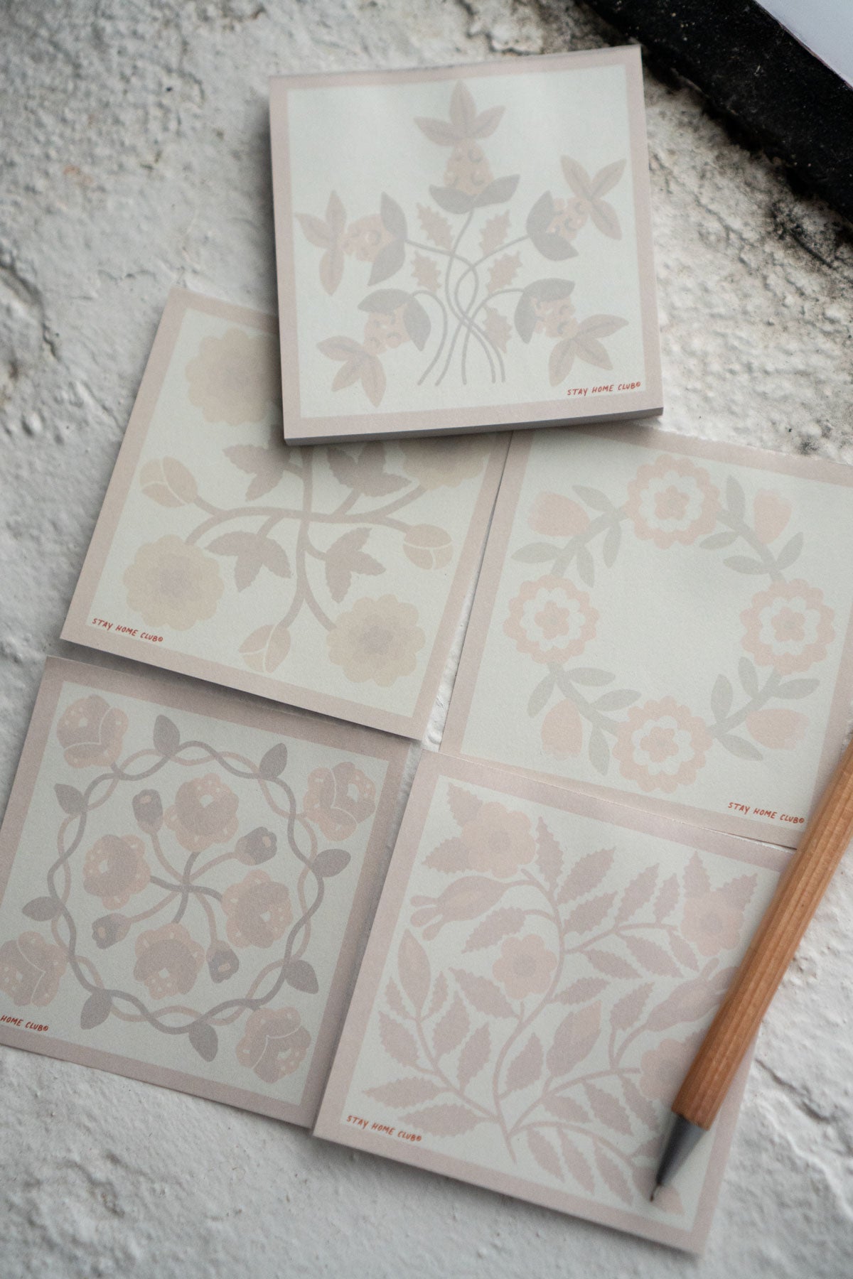 Quilt Block Notepad - Appliqué