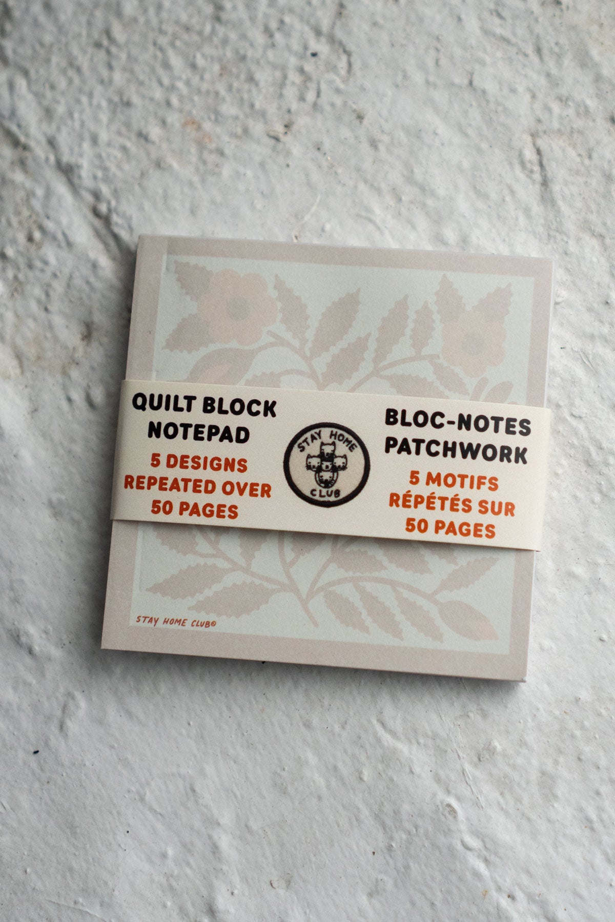 Quilt Block Notepad - Appliqué