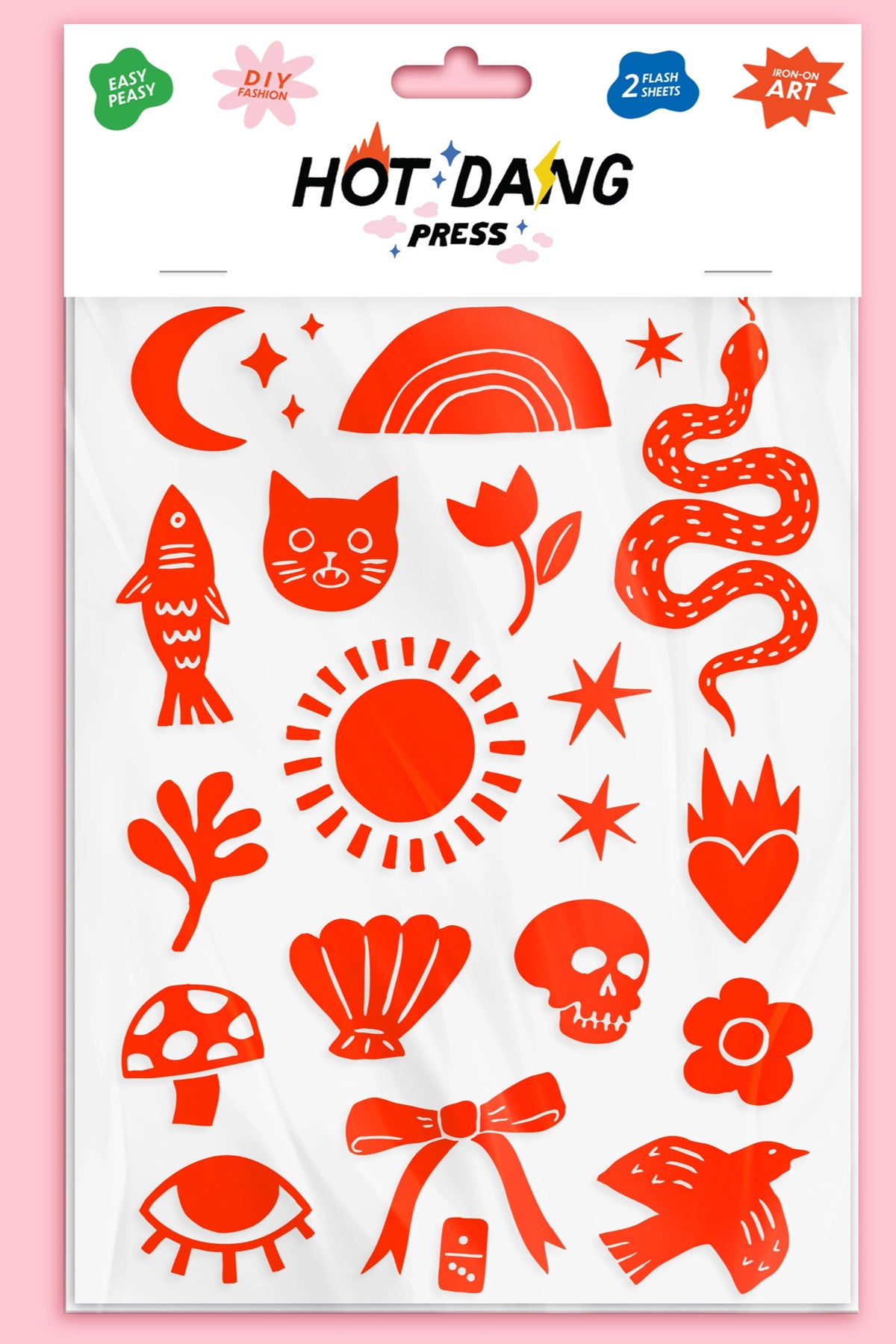 Hot Dang Press Iron-On Art Sheets