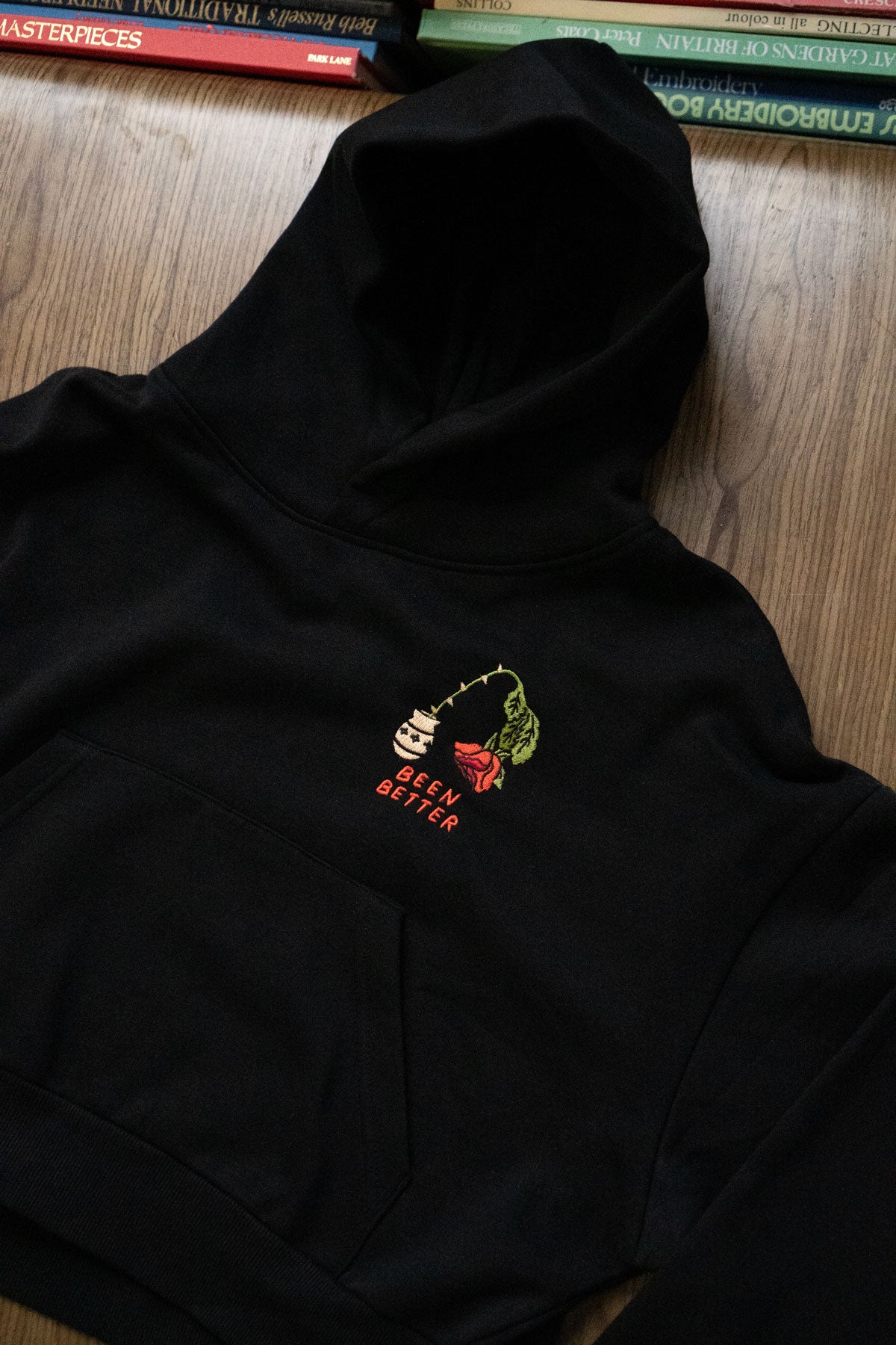 Been Better Rose Crop Hoodie