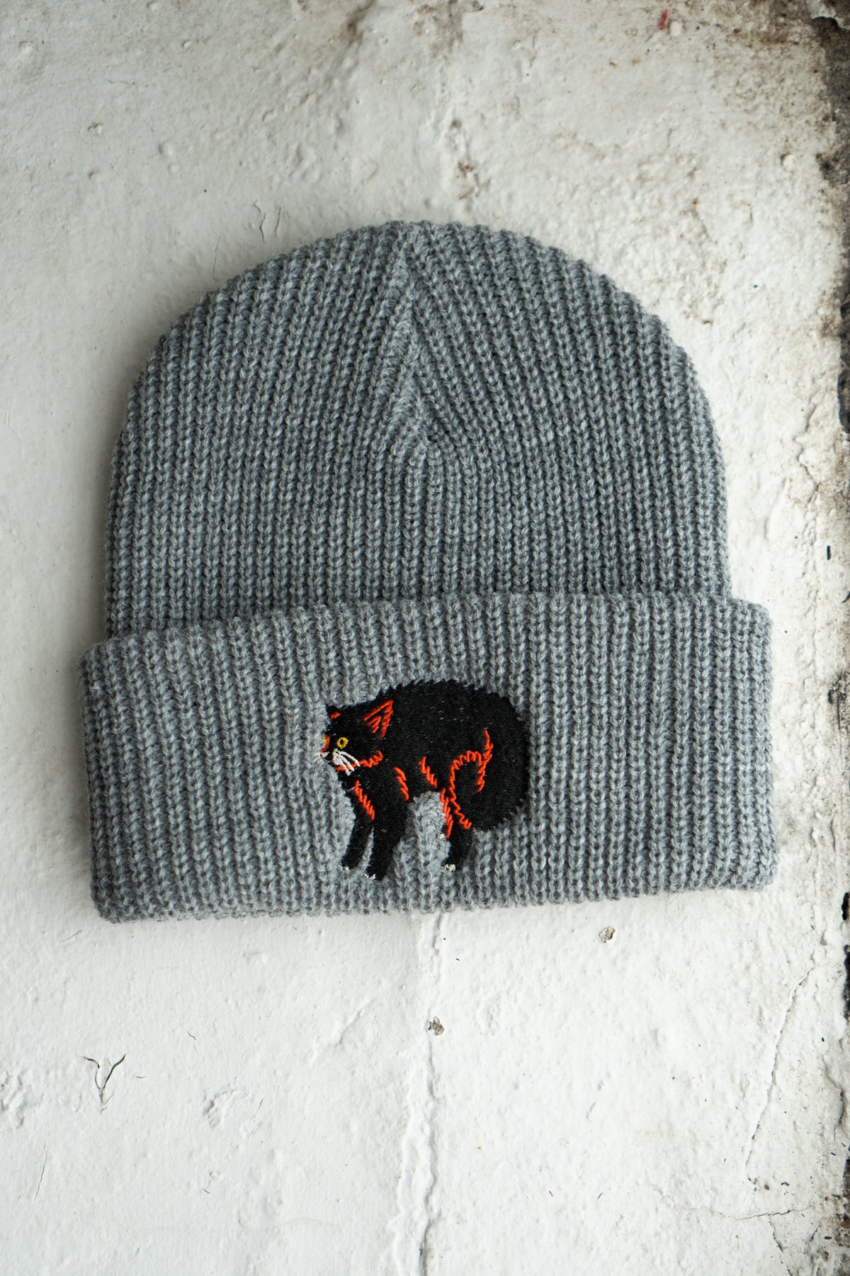 Scaredy Cat Shaker Stitch Beanie | Ash