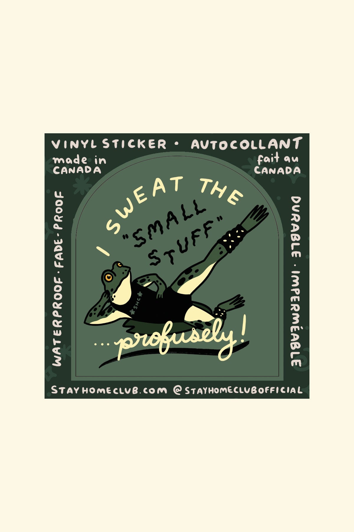 Sweat the Small Stuff Vinyl Sticker