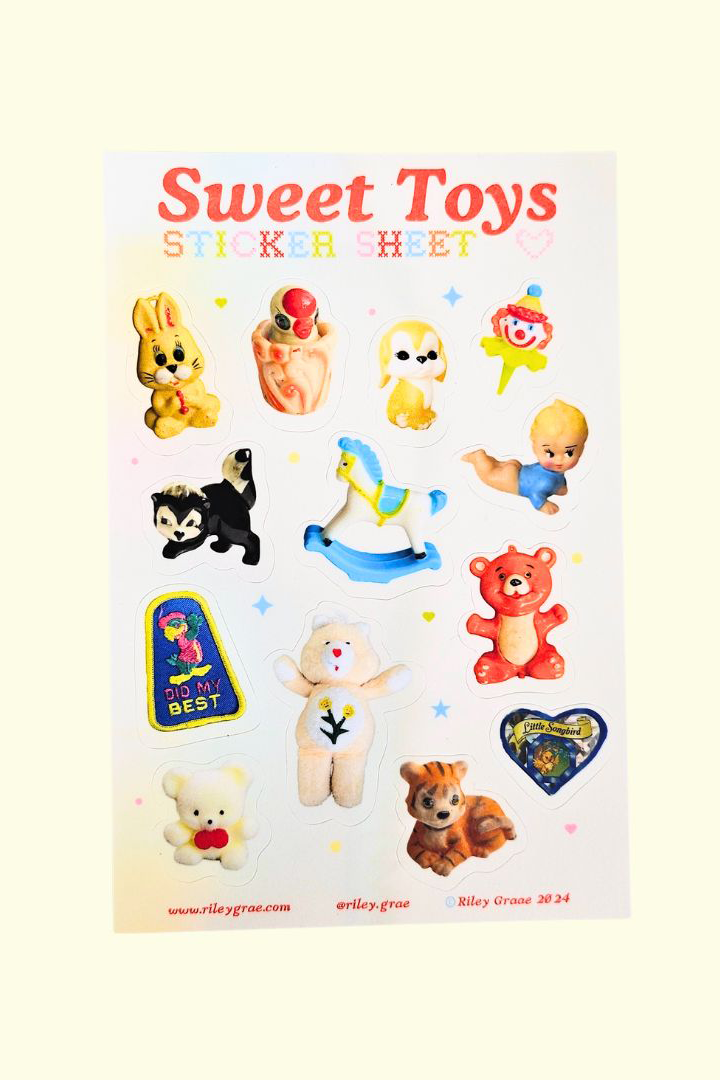 Sweet Toys Sticker Sheet