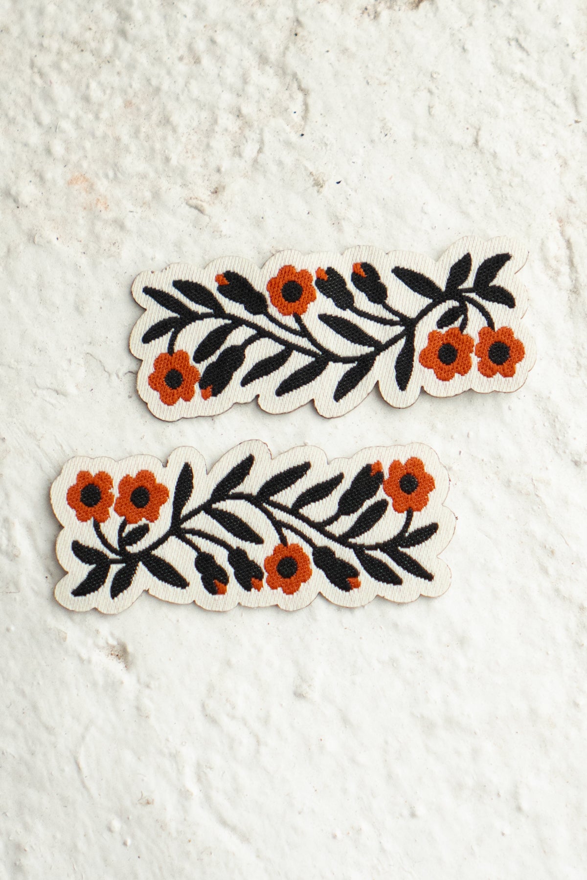 Ensemble de mini écussons autocollants Garland | Crème