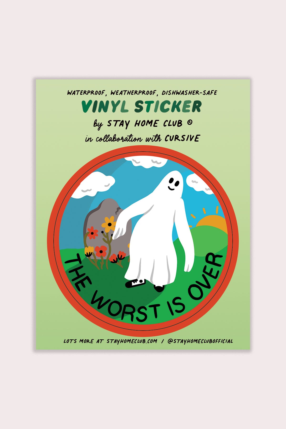 The Worst is Over Vinyl Sticker