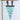 print of light blue pennant on white background with black trim and drawing of dog with the words let's just stay home inside 