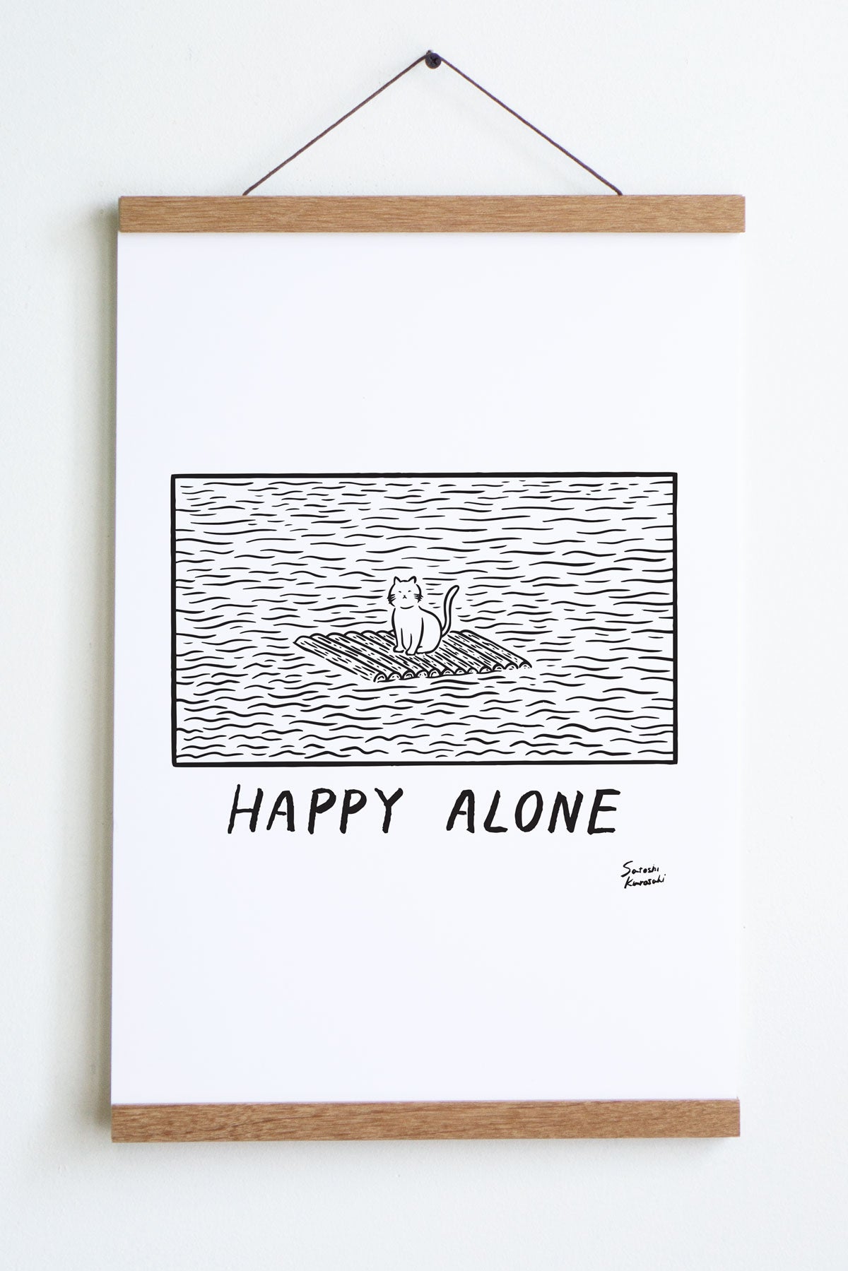 Happy Alone (Raft) Print