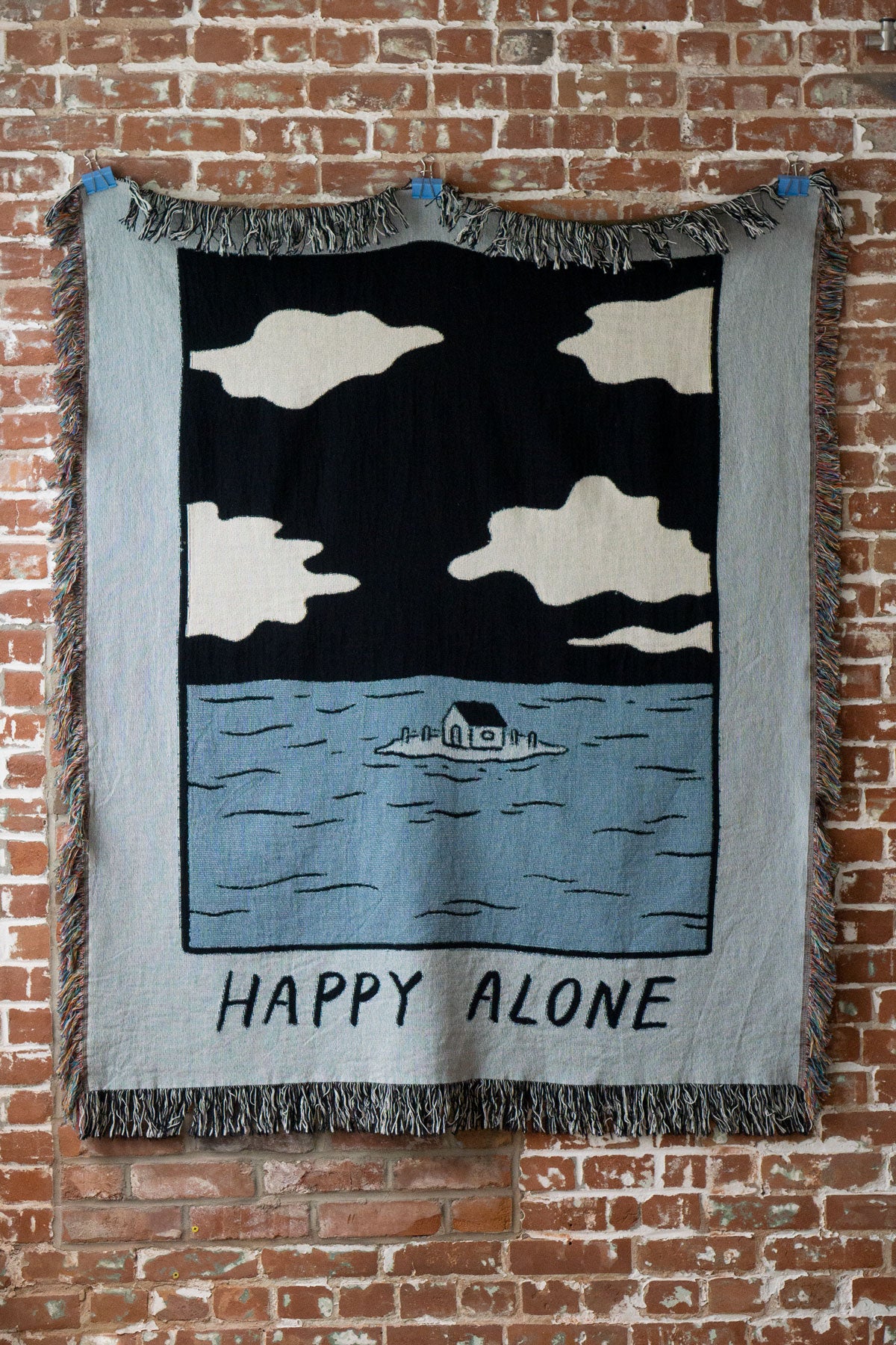 Happy Alone Blanket